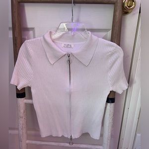 nordstroms white collard t shirt